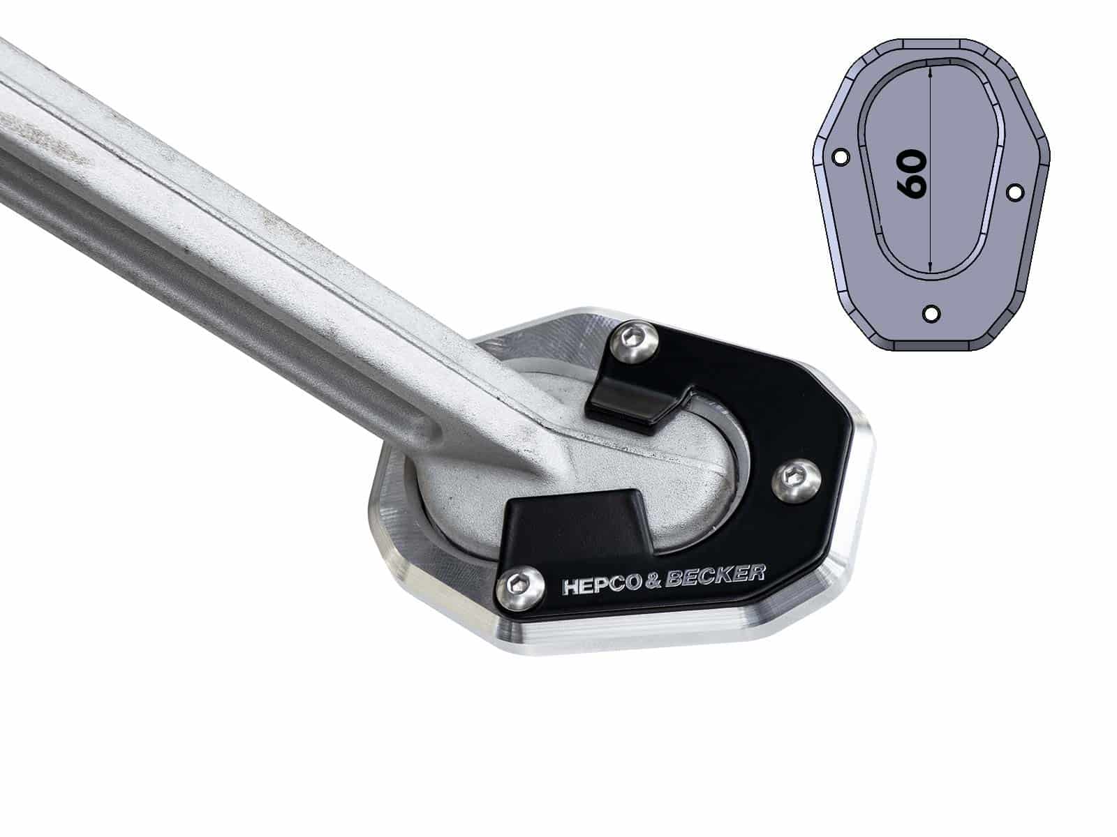 TRIUMPH TIGER 900 SIDE STAND ENLARGEMENT - HEPCO BECKER