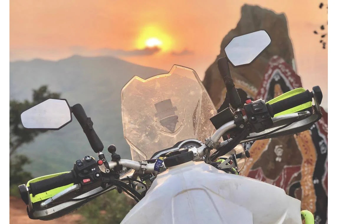 SET DOUBLE TAKE ADVENTURE MIRROR - (M10 1.25 + ADAP) - DOUBLE TAKE MIRRORS