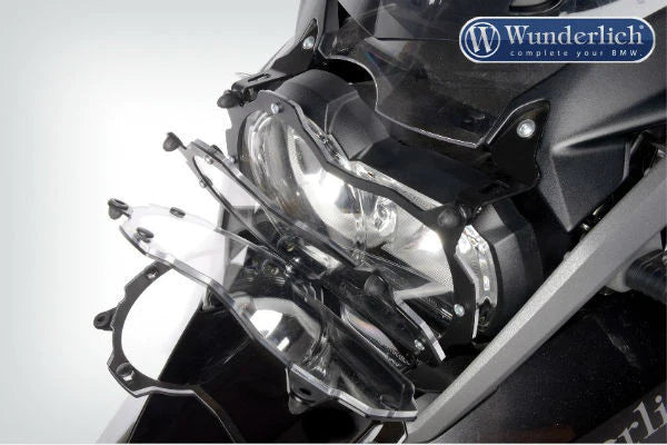 BMW GS PROTECTION - HEADLIGHT GUARD FOLDABLE (LEXAN CLEAR) - WUNDERLICH