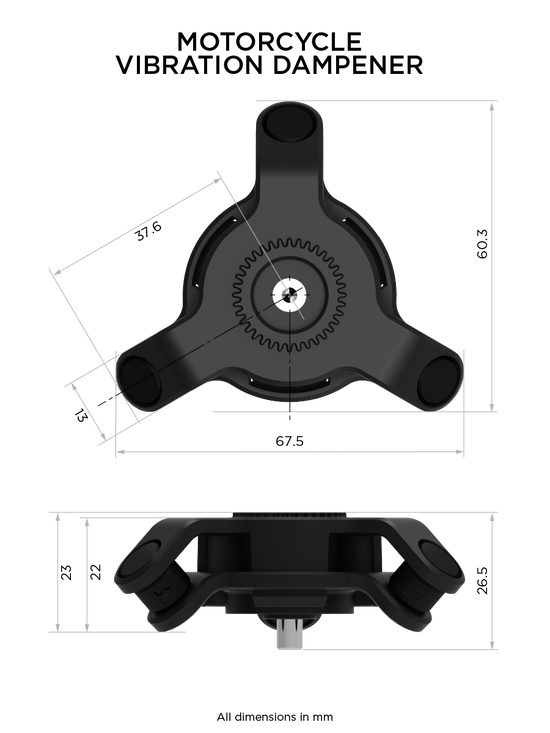 Quad Lock Motorcycle - Vibration Dampener