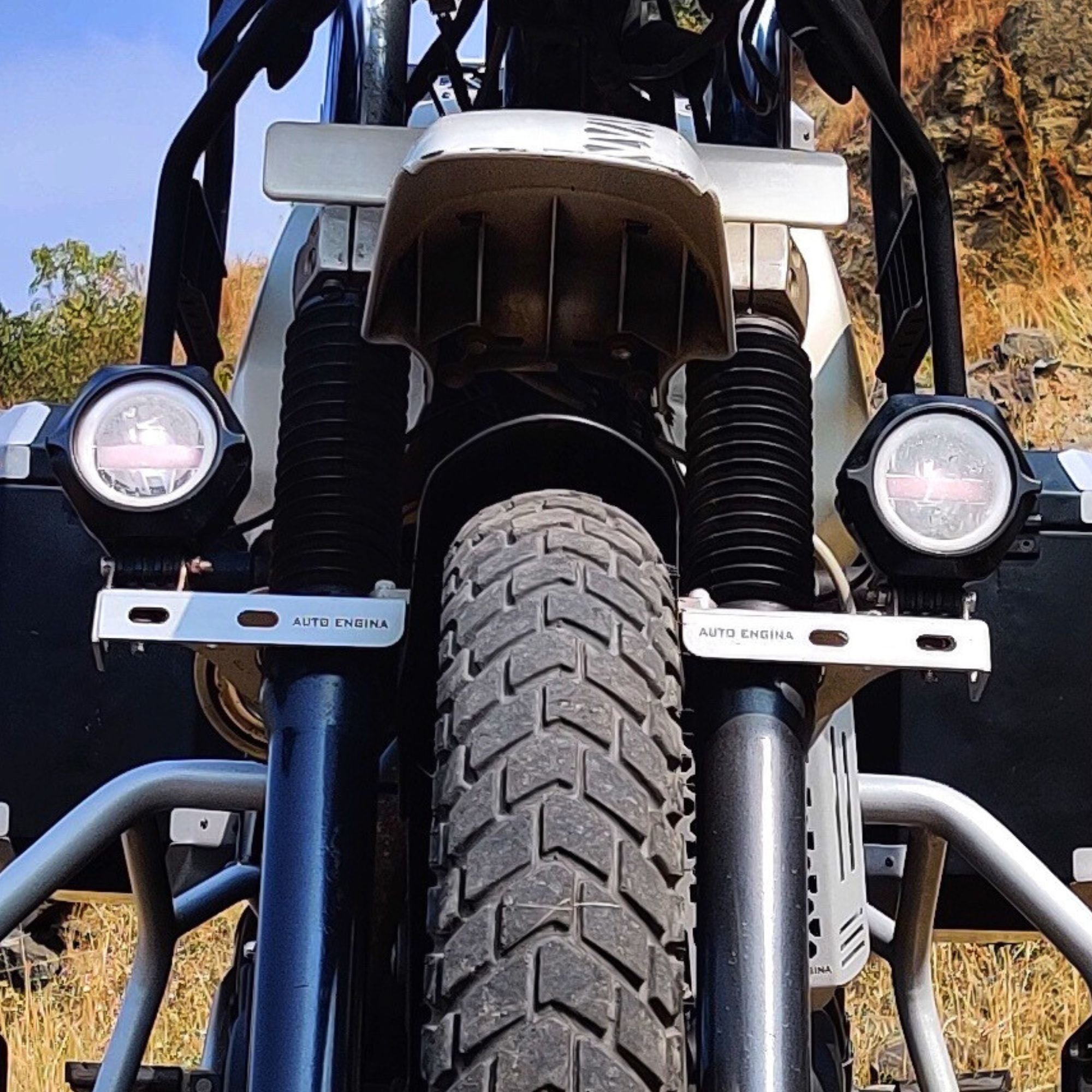 Auto Engina Fog Light Clamp/Mount for RE Himalayan 411