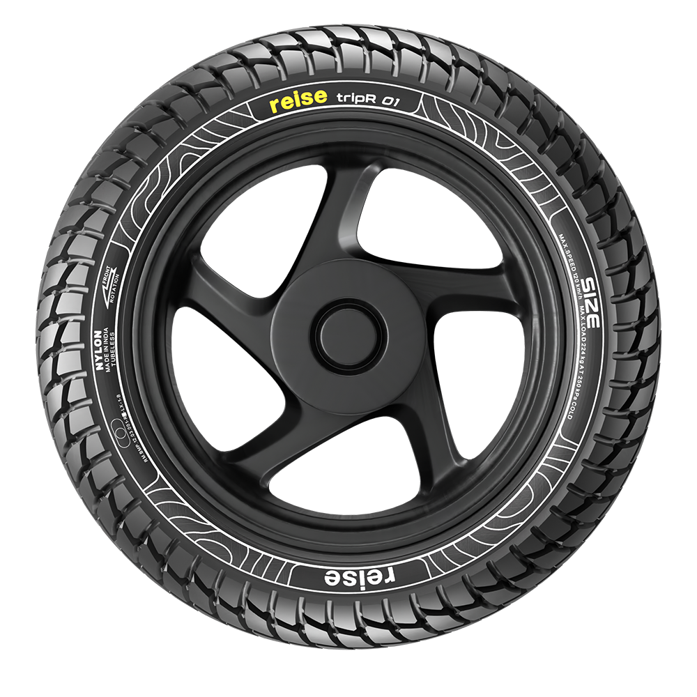 Reise Moto tripR 90/100-10 53J Front/Rear Tubeless Tyre