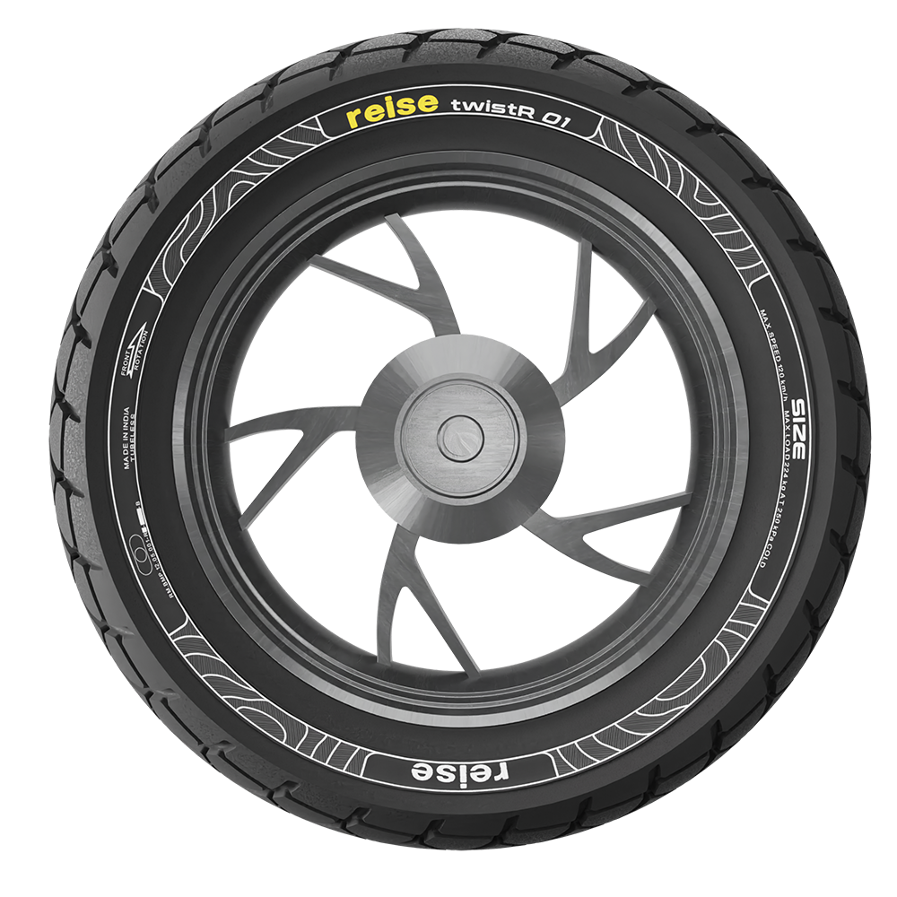 Reise Moto twistR 90/100-10 53J Front/Rear Tubeless Tyre