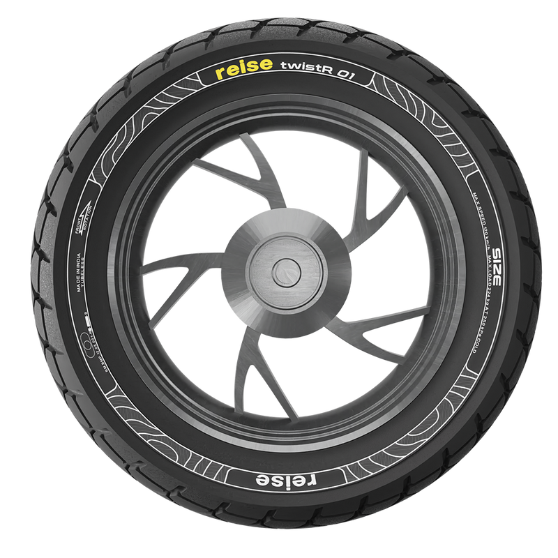 Reise Moto twistR 90/100-10 53J Front/Rear Tubeless Tyre