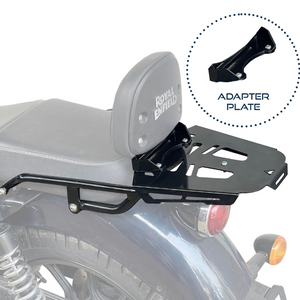 Auto Engina Top Rack with Backrest Adapter for RE Meteor 350