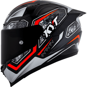 KYT Striker #01 Black Red Helmet