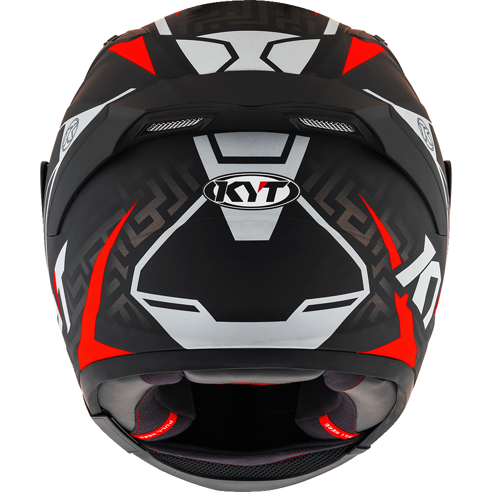 KYT Striker #02 Matt Black Red Helmet