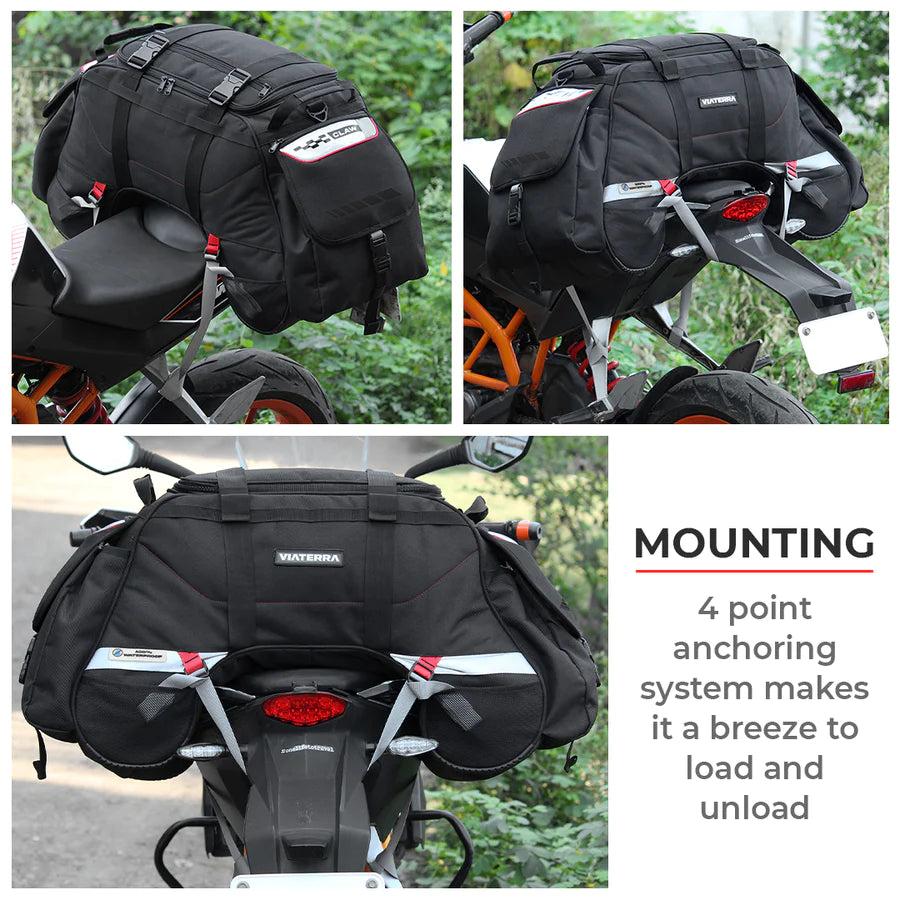 VIATERRA CLAW - 100% WATERPROOF MOTORCYCLE TAILBAG (UNIVERSAL)