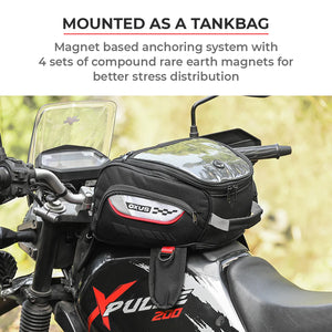 VIATERRA OXUS MAGNETIC MOTORCYCLE TANK BAG (MAGNET BASED)