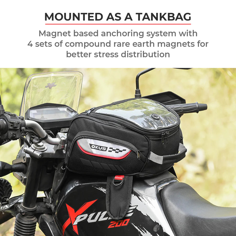 VIATERRA OXUS MAGNETIC MOTORCYCLE TANK BAG (MAGNET BASED)