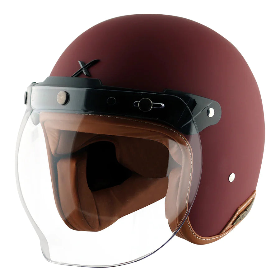 AXOR RETRO JET HELMET DULL RED