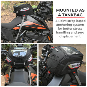 VIATERRA OXUS UNIVERSAL MOTORCYCLE TANK BAG (STRAP BASED)