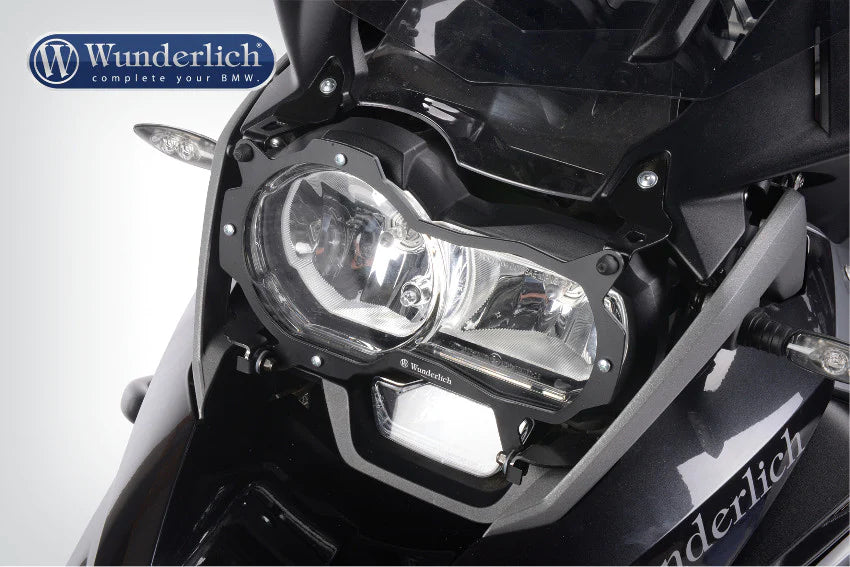 BMW GS PROTECTION - HEADLIGHT GUARD FOLDABLE (LEXAN CLEAR) - WUNDERLICH