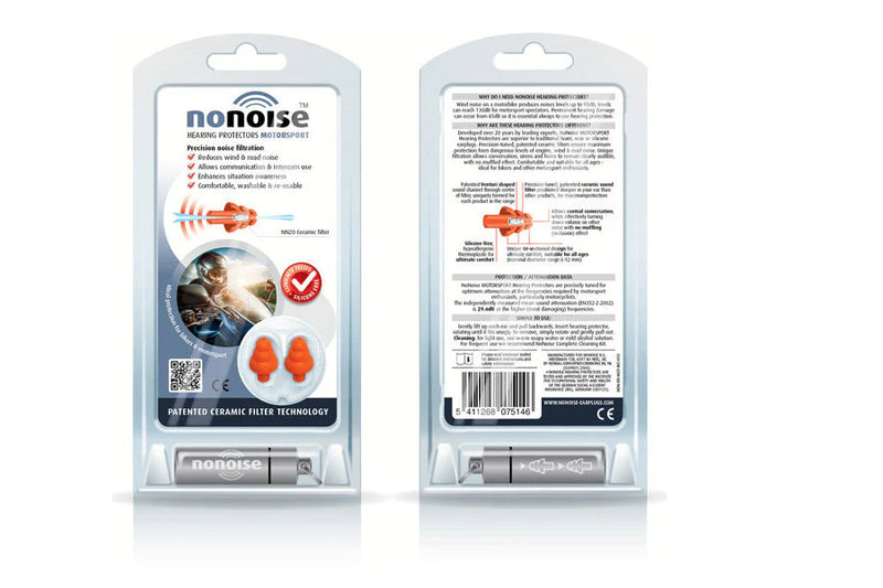 NONOISE EAR FILTERS - EARPLUGS FOR MOTORSPORTS