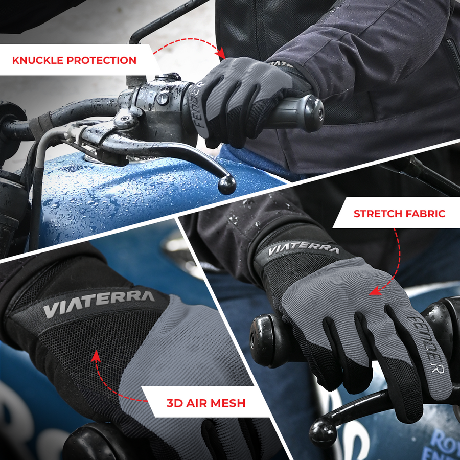 VIATERRA FENDER – DAILY USE MOTORCYCLE GLOVES FOR MEN