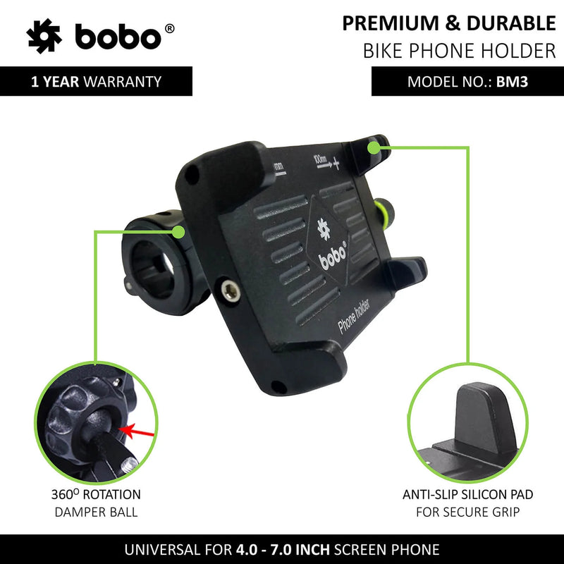 BOBO BM3 Claw-Grip Aluminum Mobile Mount