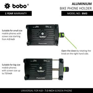 BOBO BM3 Claw-Grip Aluminum Mobile Mount