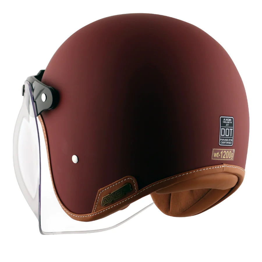 AXOR RETRO JET HELMET DULL RED