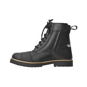 VIATERRA BRONSON - RETRO MOTORCYCLE RIDING BOOTS FOR MEN (BLACK)