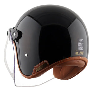 AXOR RETRO JET HELMET BLACK