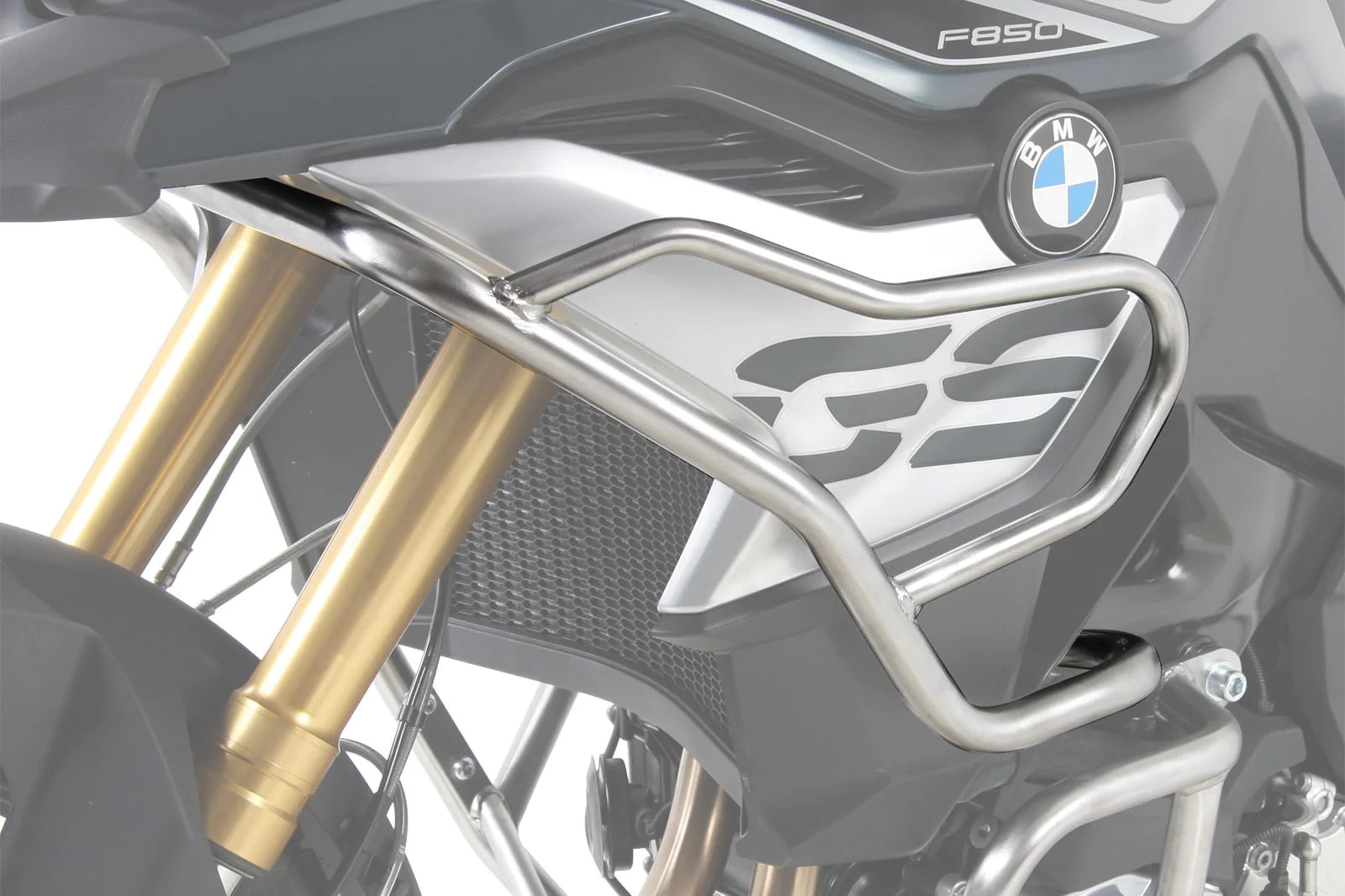 BMW F SERIES GS PROTECTION - TANK GUARD -STAINLESS STEEL - HEPCO BECKER
