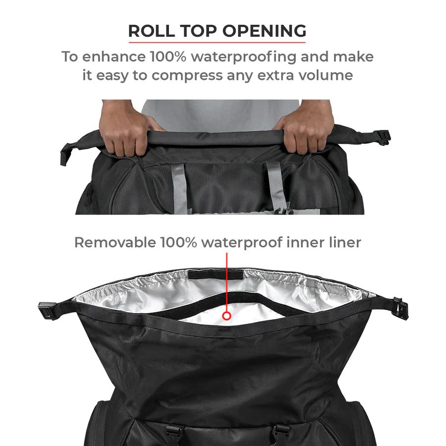 VIATERRA RTW SERIES - HAMMERHEAD 45 UNIVERSAL MOTORCYCLE TAILBAG