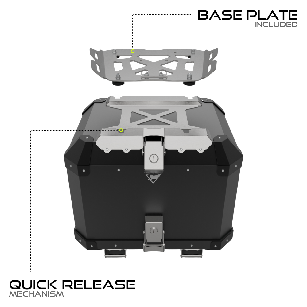 Auto Engina Aluminium Top Box - 42L for Bajaj Dominar