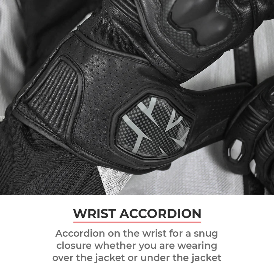 VIATERRA GRID – FULL GAUNTLET MOTORCYCLE RIDING GLOVES