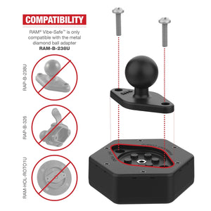 RAM ACC - RAM MOUNT VIBRATION DAMPNER