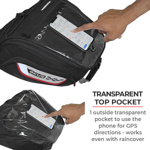 VIATERRA OXUS UNIVERSAL MOTORCYCLE TANK BAG (STRAP BASED)