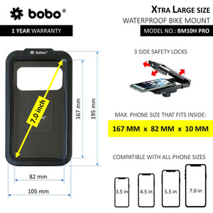 BOBO BM10H PRO Fully Waterproof Bike Vibration Controller Motorcycle Mobile Mount