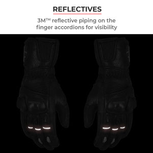 VIATERRA GRID – FULL GAUNTLET MOTORCYCLE RIDING GLOVES