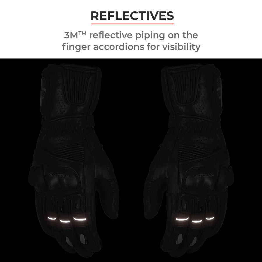 VIATERRA GRID – FULL GAUNTLET MOTORCYCLE RIDING GLOVES