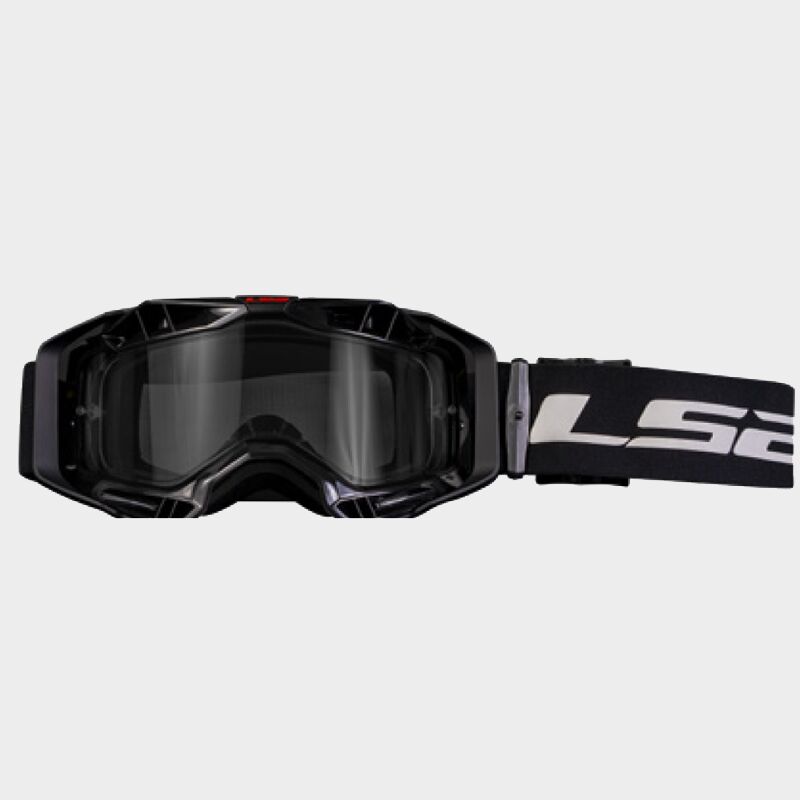 LS2 AURA GOGGLE BLACK WITH CLEAR VISOR