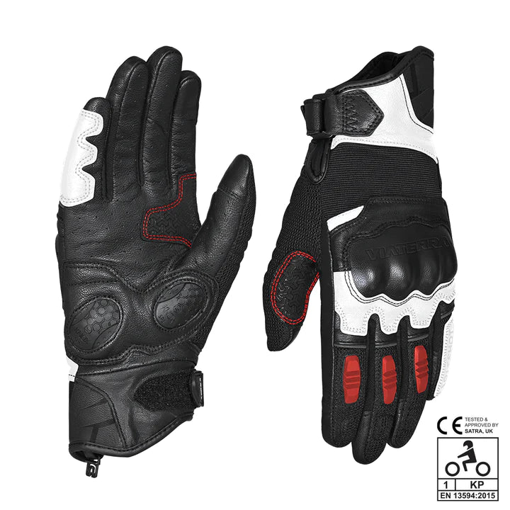 VIATERRA HOLESHOT – SHORT MOTORCYCLE RIDING GLOVES FOR MEN