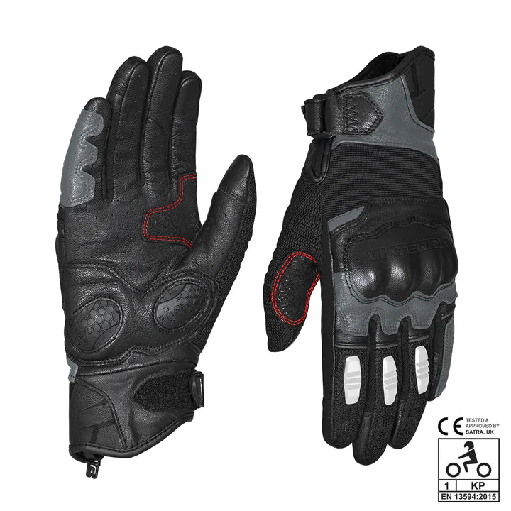 VIATERRA HOLESHOT – SHORT MOTORCYCLE RIDING GLOVES FOR MEN