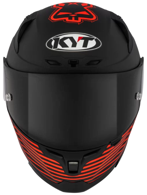 KYT Striker SV AF37 REP Livery Matt Black Red Helmet