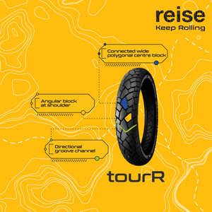 Reise tourR 100/90-17 55P Rear Tubeless Tyre