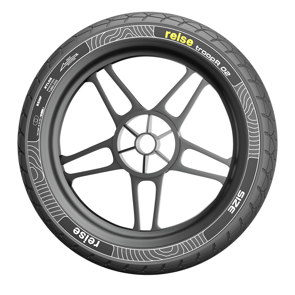 Reise troopR 02 80/100-18 54P Rear Tubeless Tyre