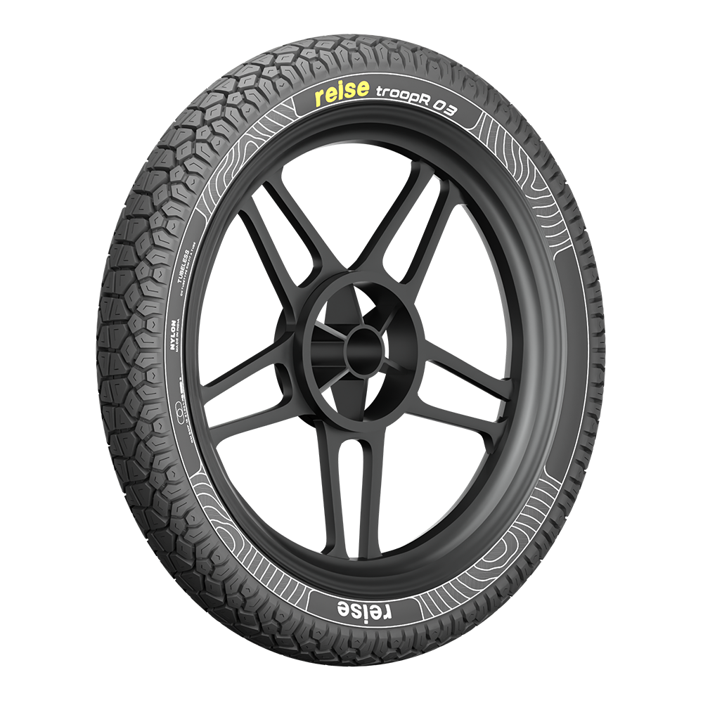 Reise troopR 03 90/100-10 53J Front/Rear Tubeless Tyre