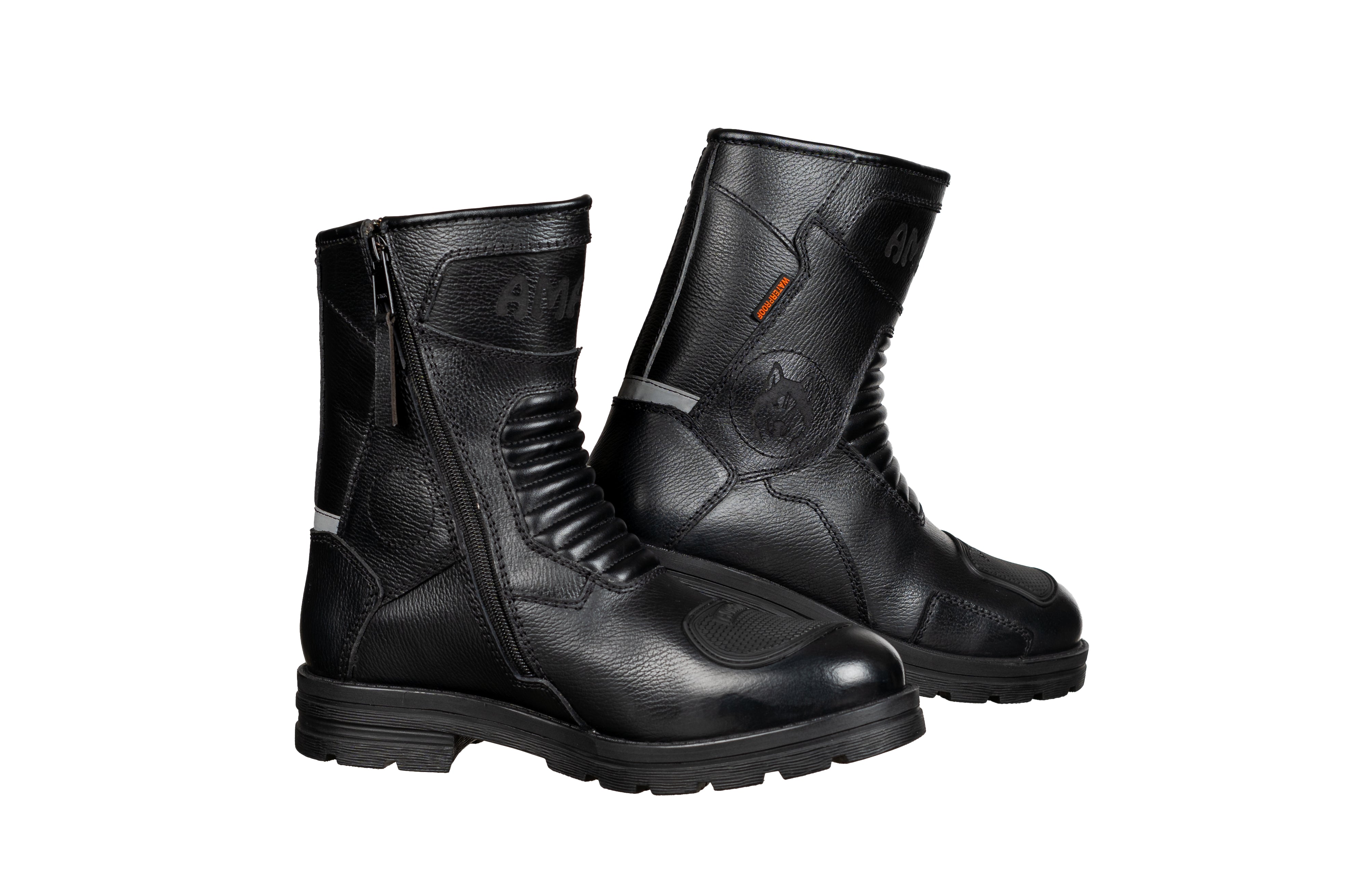 AMAROQ VIKTOR MOTORCYCLE RIDING BOOTS (BLACK)