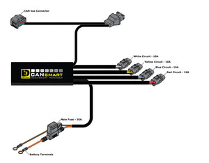 DENALI Plug-n-Play CANsmart Controller for BMW K 1600 Series, F 900 XR /R, F 750 GS / F 850 GS / GSA & S 1000 XR – Gen II