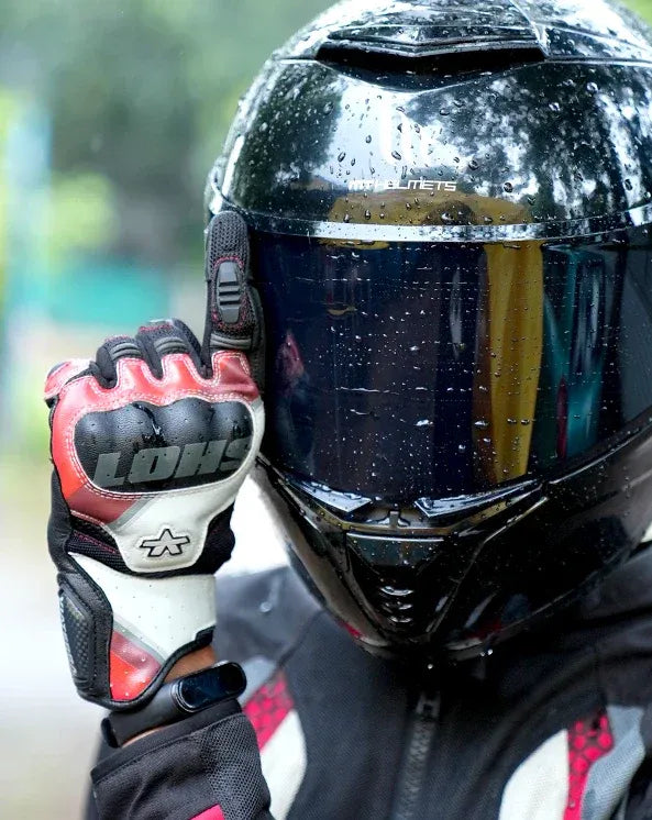 VIATERRA HOLESHOT PRO – SEMI GAUNTLET HYBRID RIDING GLOVES