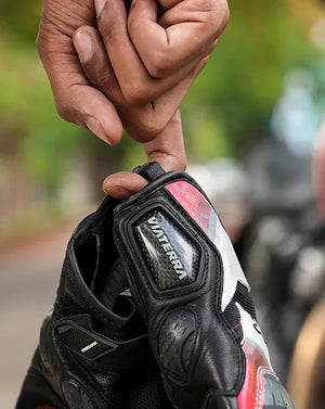 VIATERRA HOLESHOT PRO – SEMI GAUNTLET HYBRID RIDING GLOVES