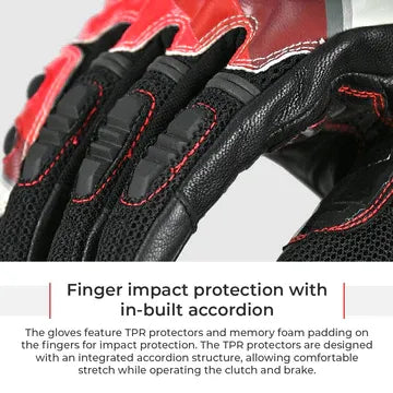 VIATERRA HOLESHOT PRO – SEMI GAUNTLET HYBRID RIDING GLOVES