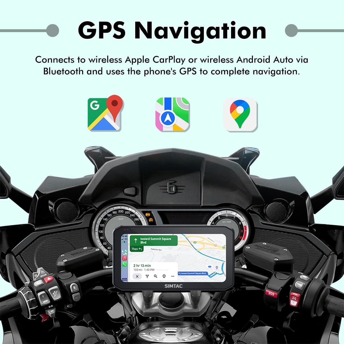 SIMTAC MOTORCYCLE NAVIGATION SYSTEM – M6DT