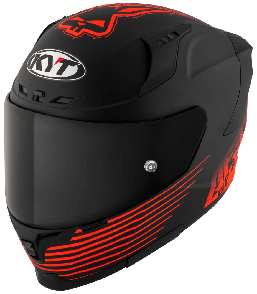 KYT Striker SV AF37 REP Livery Matt Black Red Helmet