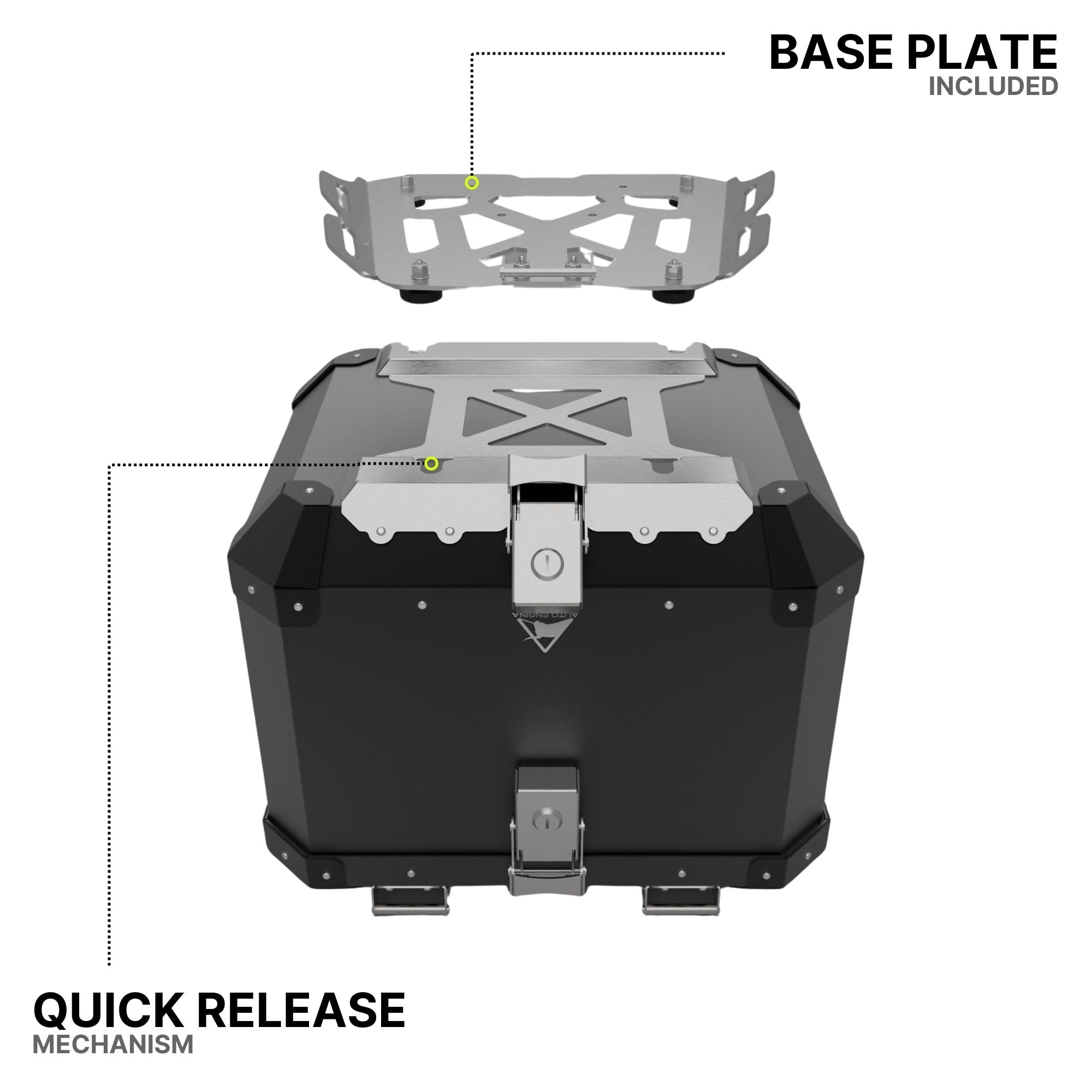 Auto Engina Aluminium Top Box - 42L for RE Himalayan 450